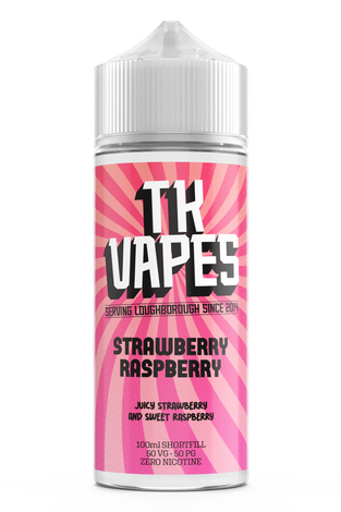 TK Vapes Shortfill - Strawberry Raspberry